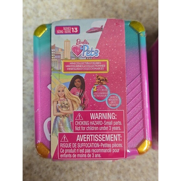 Barbie Pets Series 13 Mini Collectible Figures Pack Sealed Lot of 2 - Picture 1 of 5